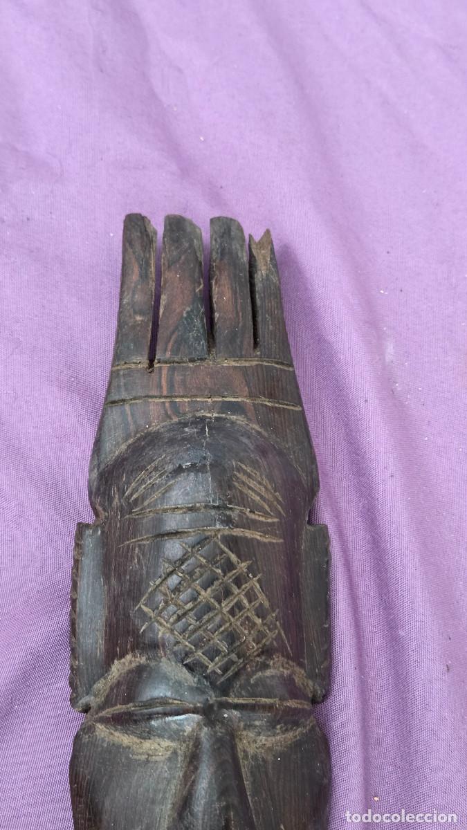 Arte: mascara africana de madera ebano - Foto 3