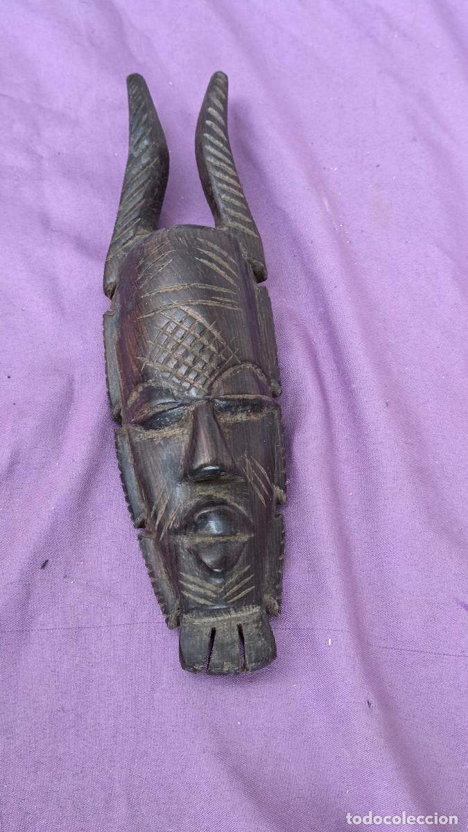 Arte: mascara de arte africano madera de ebano