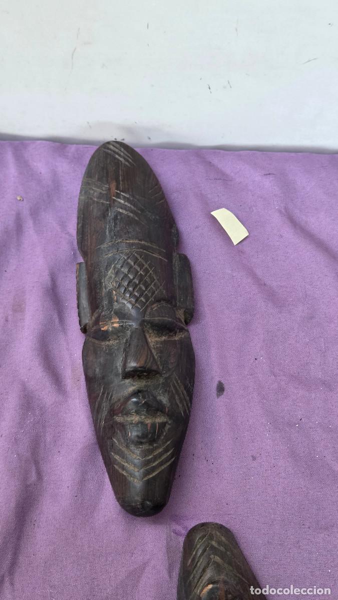 Arte: mascara de arte africano madera de ebano
