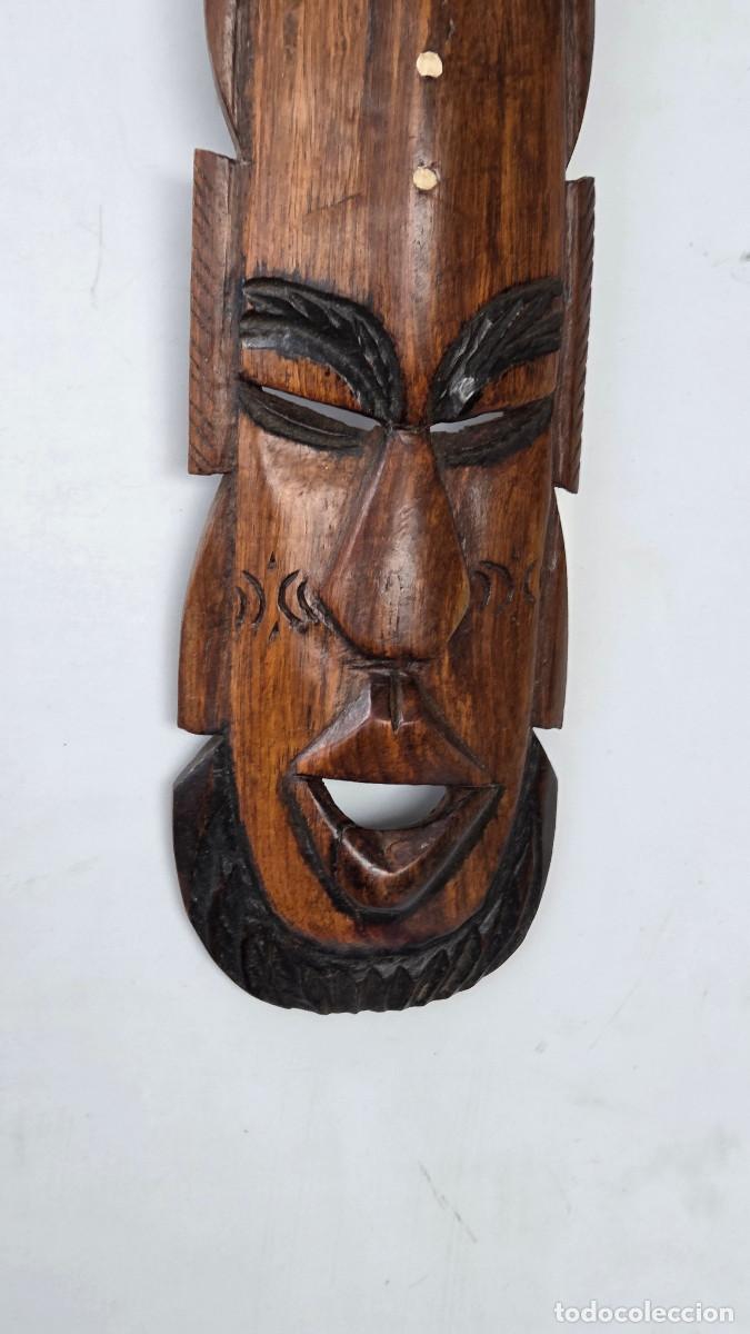 Arte: mascara africana de madera noble - Foto 2