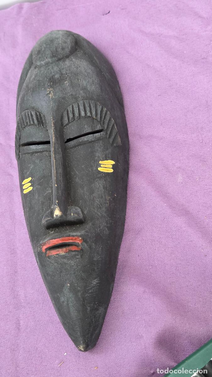 Arte: mascara africana de madera noble - Foto 3