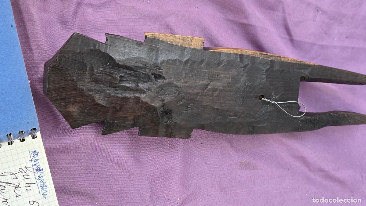 Arte: mascara africana de madera ebano - Foto 5