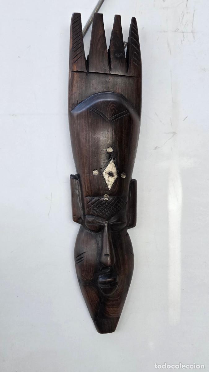 Arte: mascara de arte africano madera de ebano