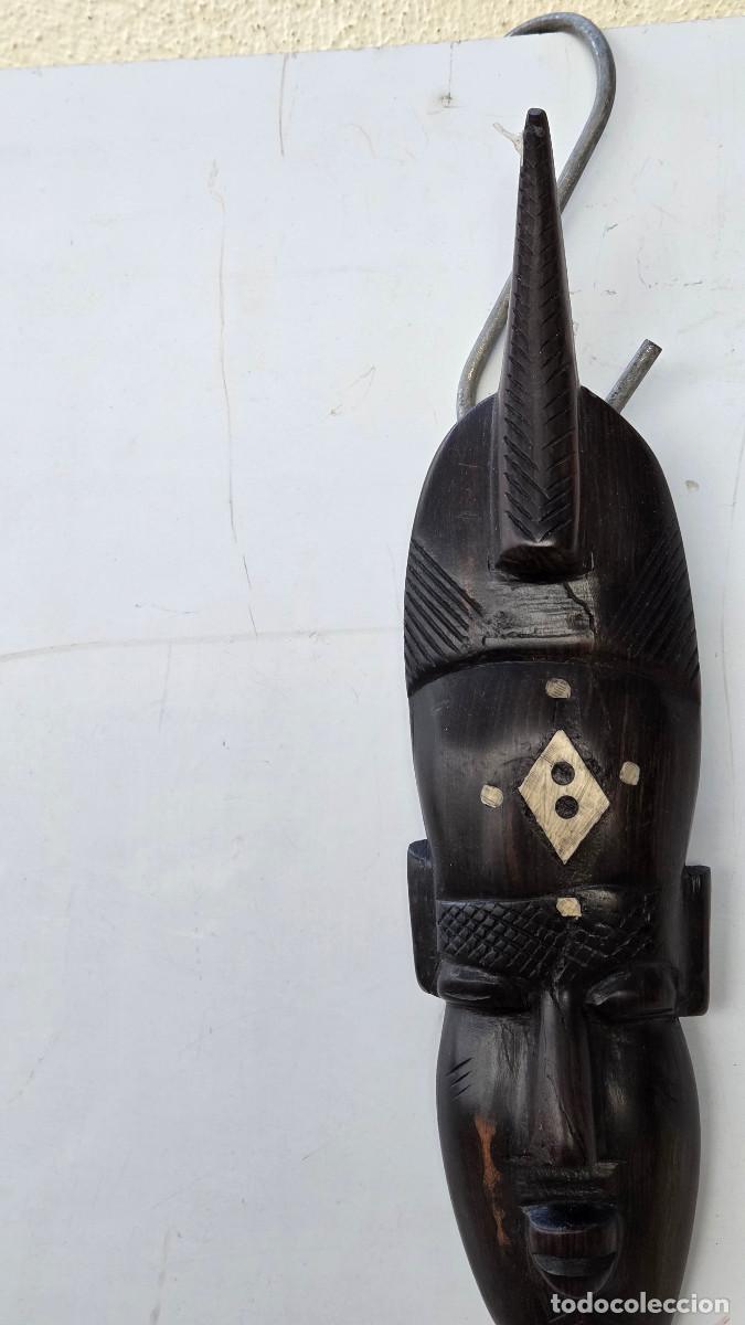 Arte: mascara africana de madera ebano - Foto 3