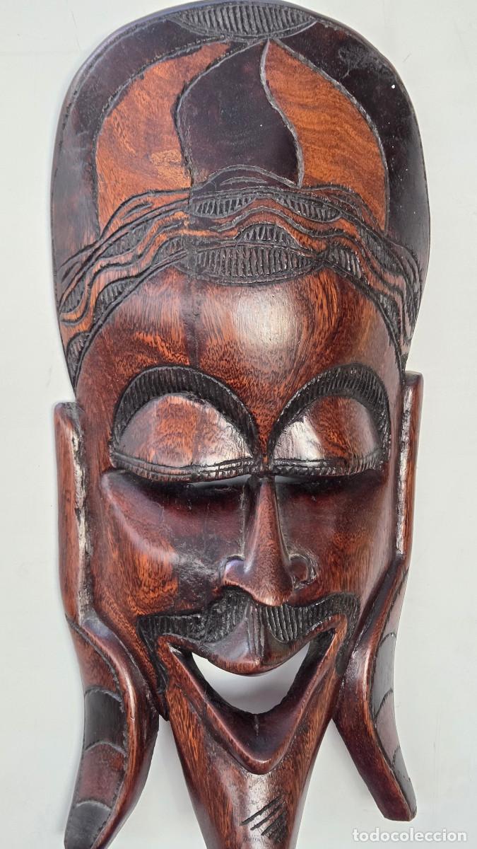 Arte: mascara de arte africano madera - Foto 3