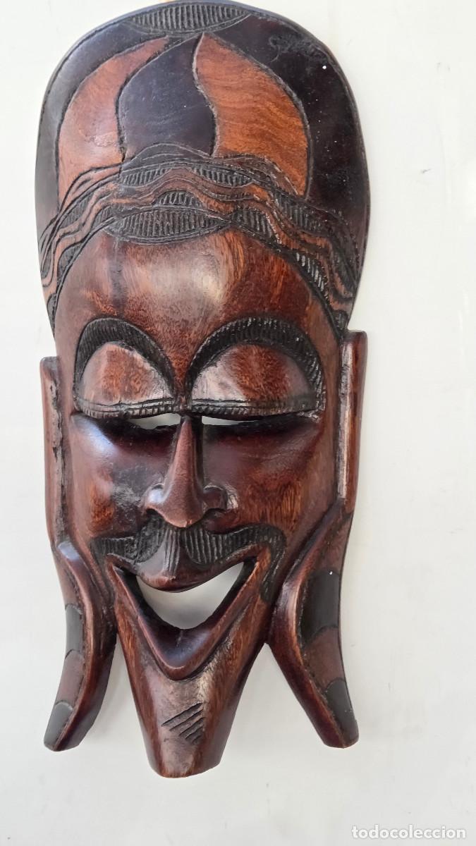 Arte: mascara de arte africano madera - Foto 5