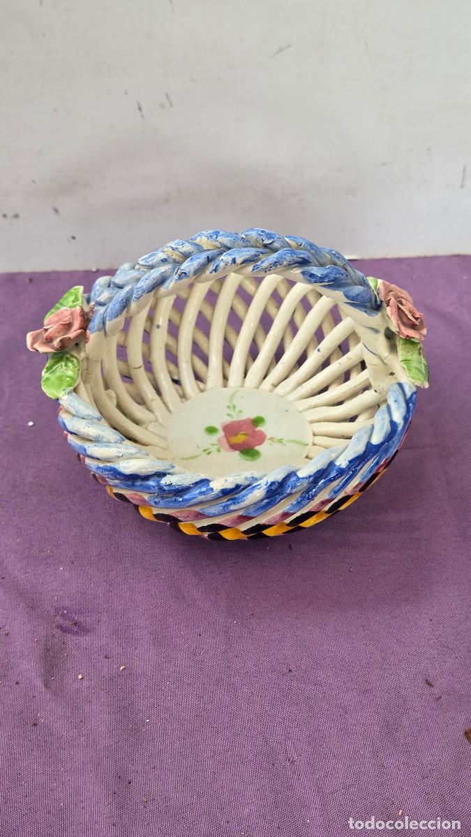 Arte: cesto de ceramica vintage