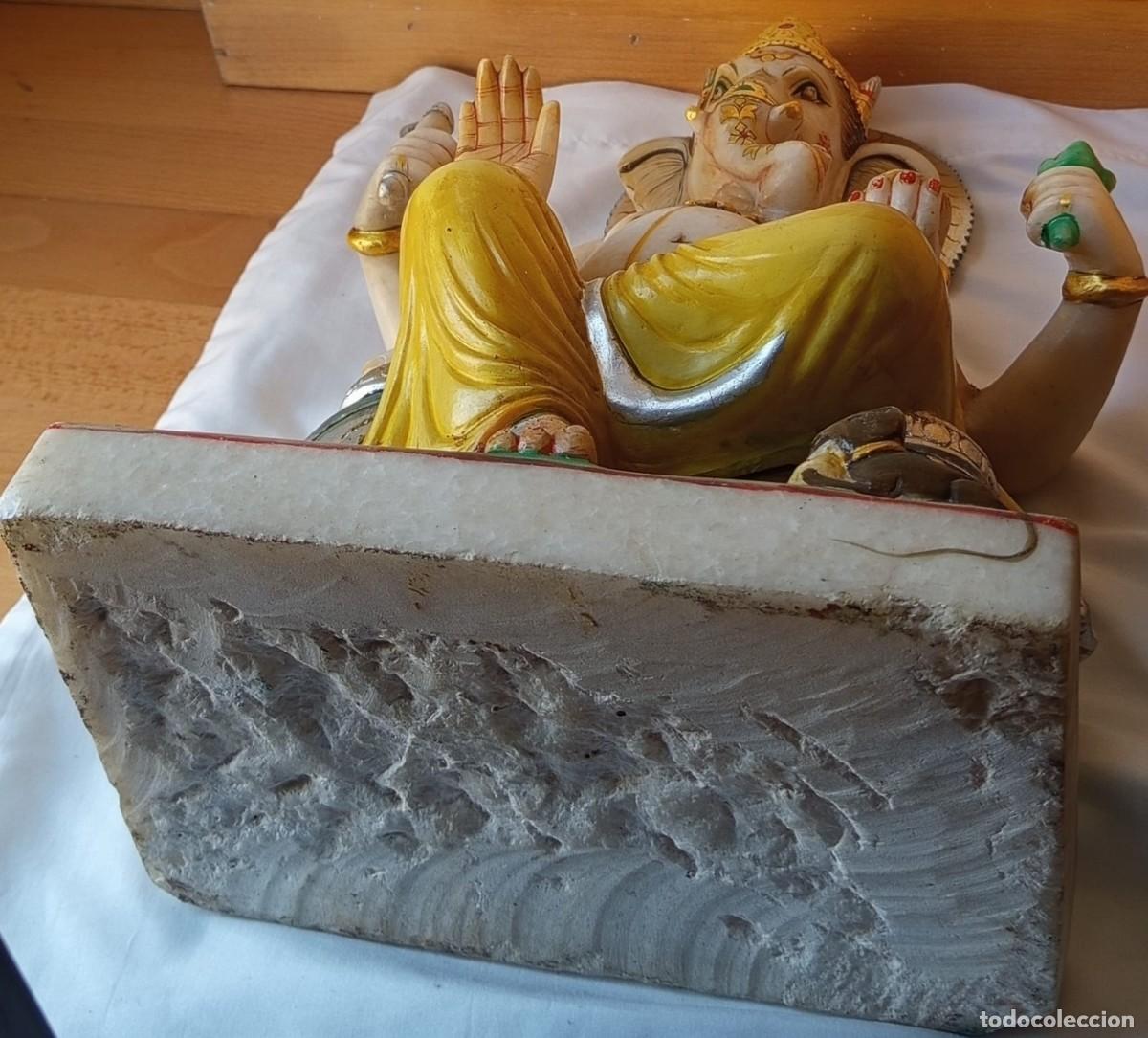 Arte: Escultura de Ganesha en M&aacute;rmol &ndash; Estatua India Hindu &ndash; 40 cm &ndash; 16 kg