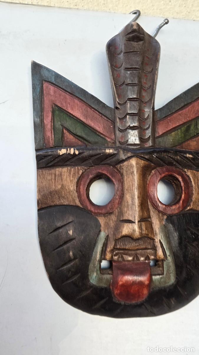 Arte: mascara africana de madera noble - Foto 2