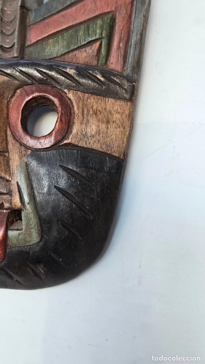 Arte: mascara africana de madera noble - Foto 4