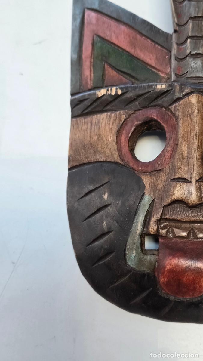 Arte: mascara africana de madera noble - Foto 5