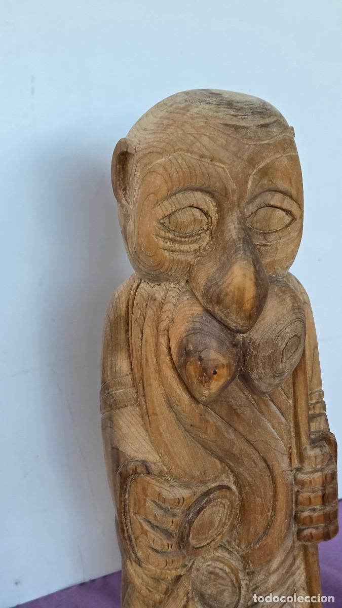 Arte: figura de madera tallada - Foto 3