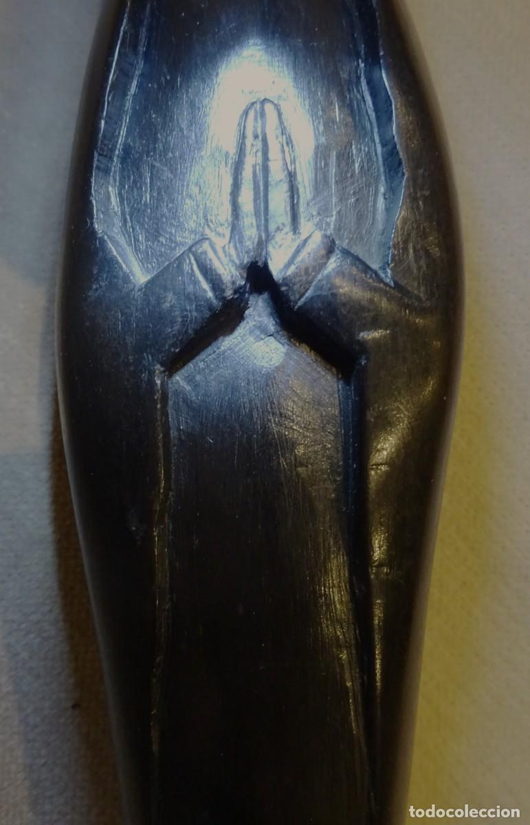 Arte: VIRGEN NEGRA DE &Eacute;BANO, 40X7 CMS - Foto 5