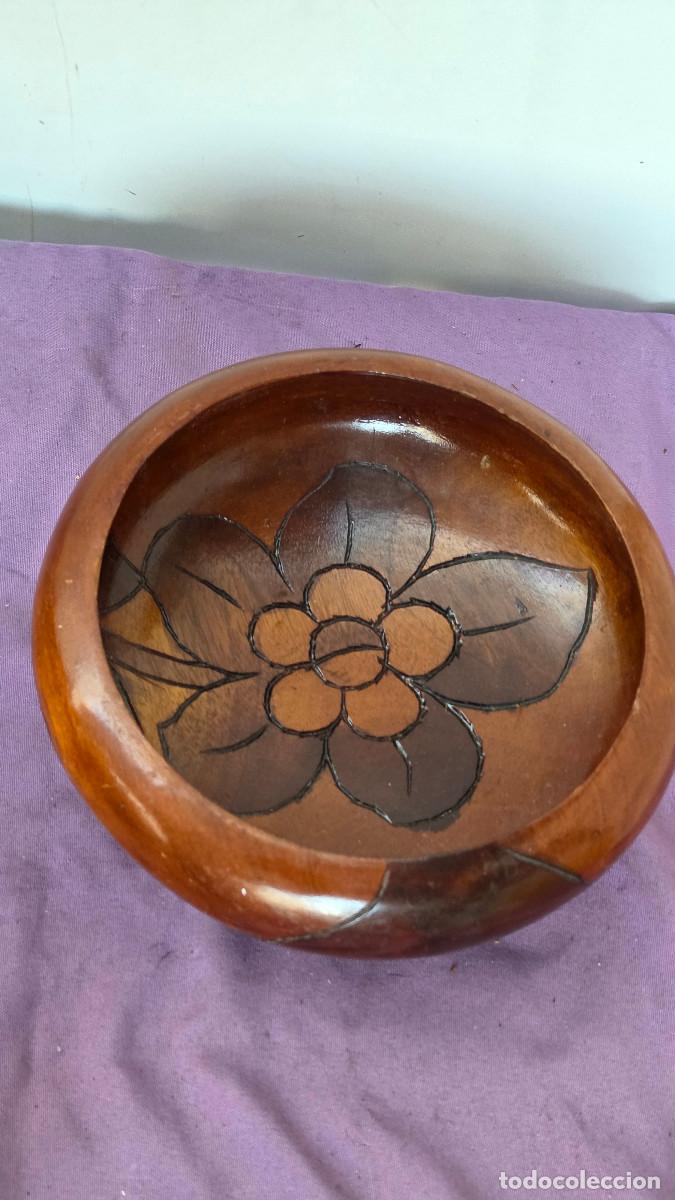 Arte: cuenco ruso de madera dorada - Foto 2