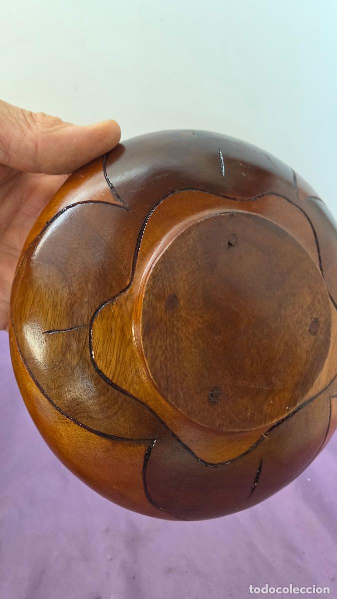 Arte: cuenco ruso de madera dorada - Foto 3