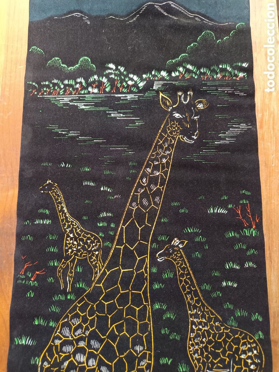 Arte: Pintura colgante tapiz tipo pergamino para colgar.