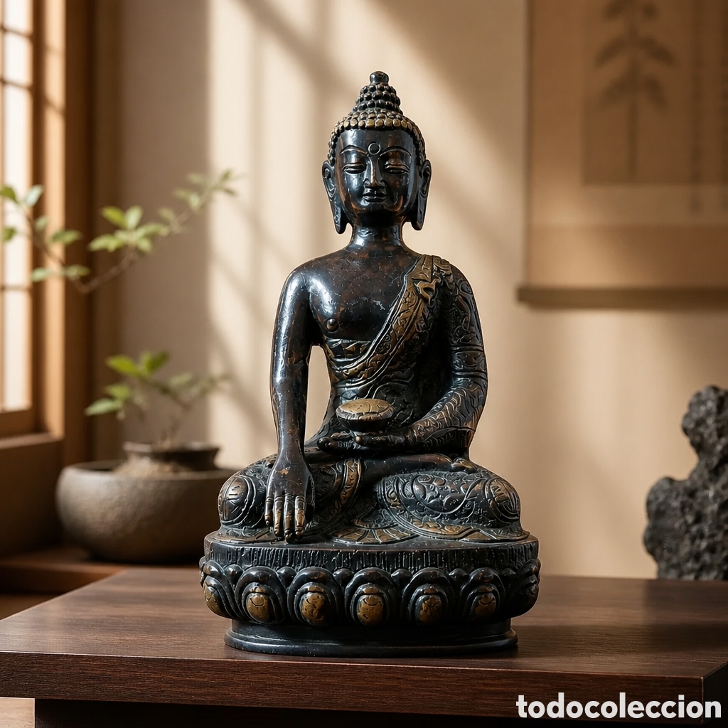 Arte: FIGURA REALIZADA EN BRONCE .BUDA SHAKYAMUNI
