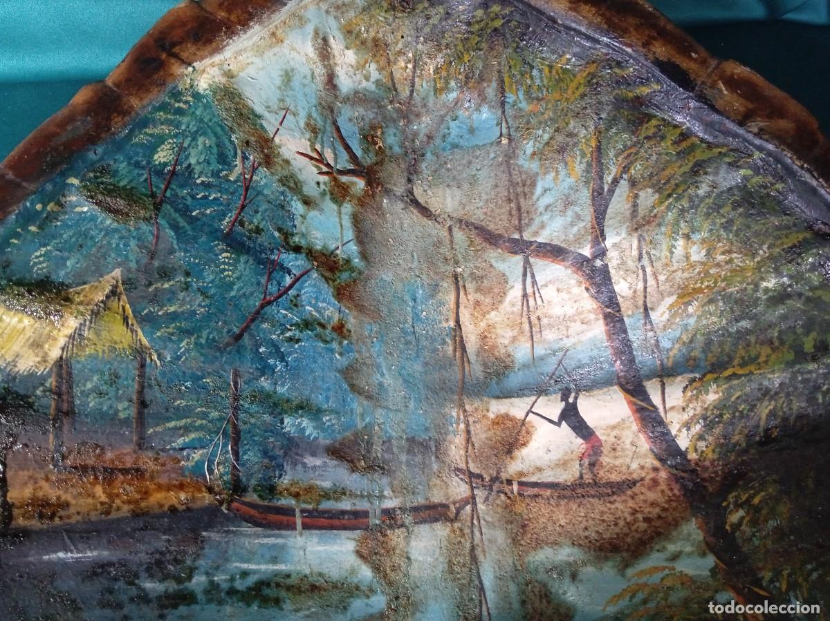 Arte: Antiguo CAPARAZ&Oacute;N PINTADO. - Foto 3