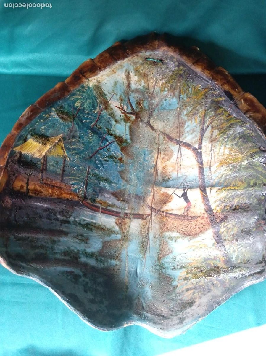 Arte: Antiguo CAPARAZ&Oacute;N PINTADO. - Foto 5