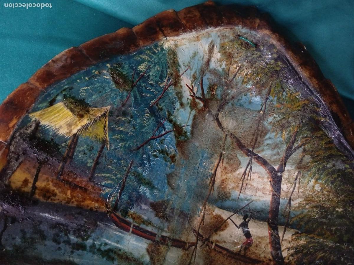 Arte: Antiguo CAPARAZ&Oacute;N PINTADO. - Foto 6