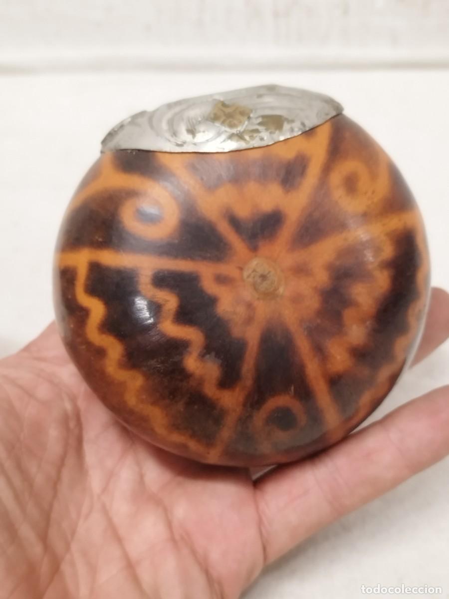 Arte: Antiguo Mate de argentina o uruguay. Artesanal. Matera.