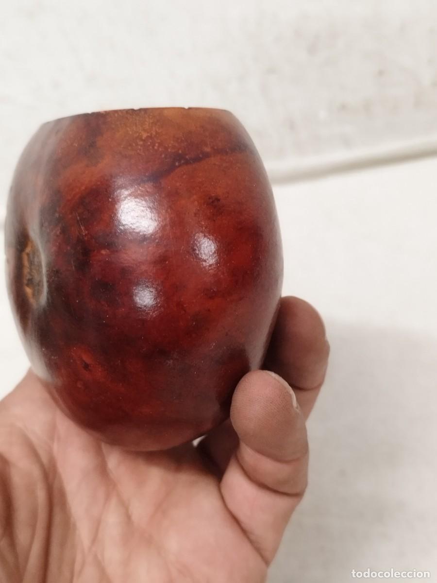 Arte: Antiguo Mate con base de cuero de Uruguay. - Foto 11