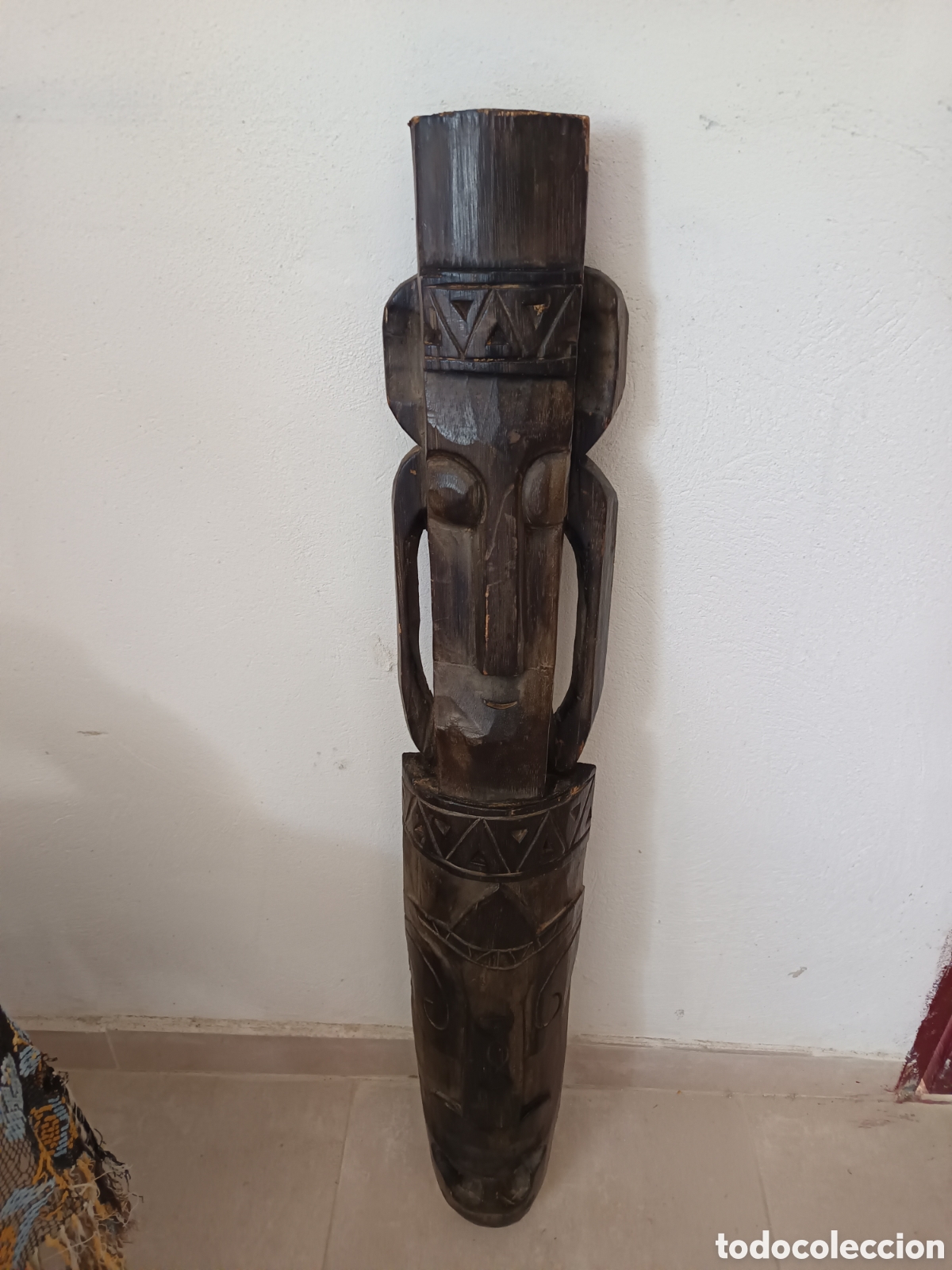 Arte: Gran mascara de &Aacute;frica madera tallada