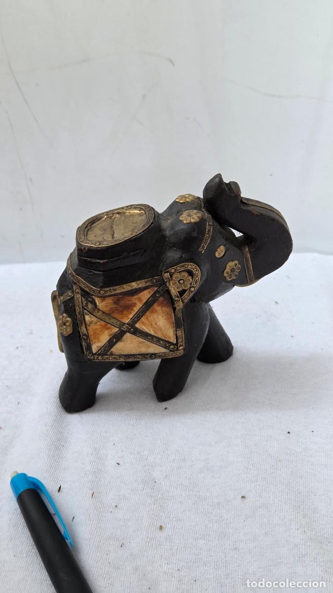 Arte: elefante de madera arte india