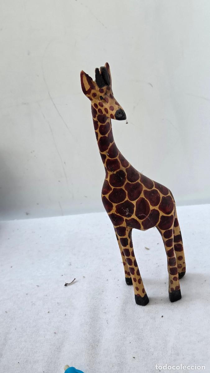 Arte: jirafa de madera arte africano