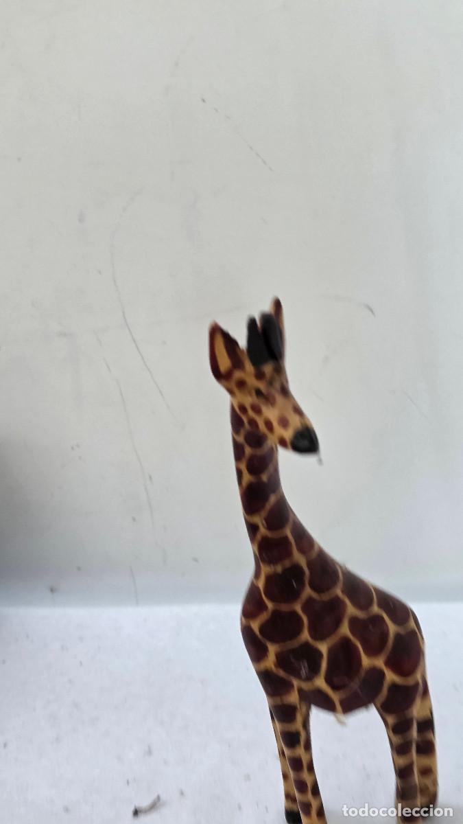 Arte: jirafa de madera arte africano - Foto 2