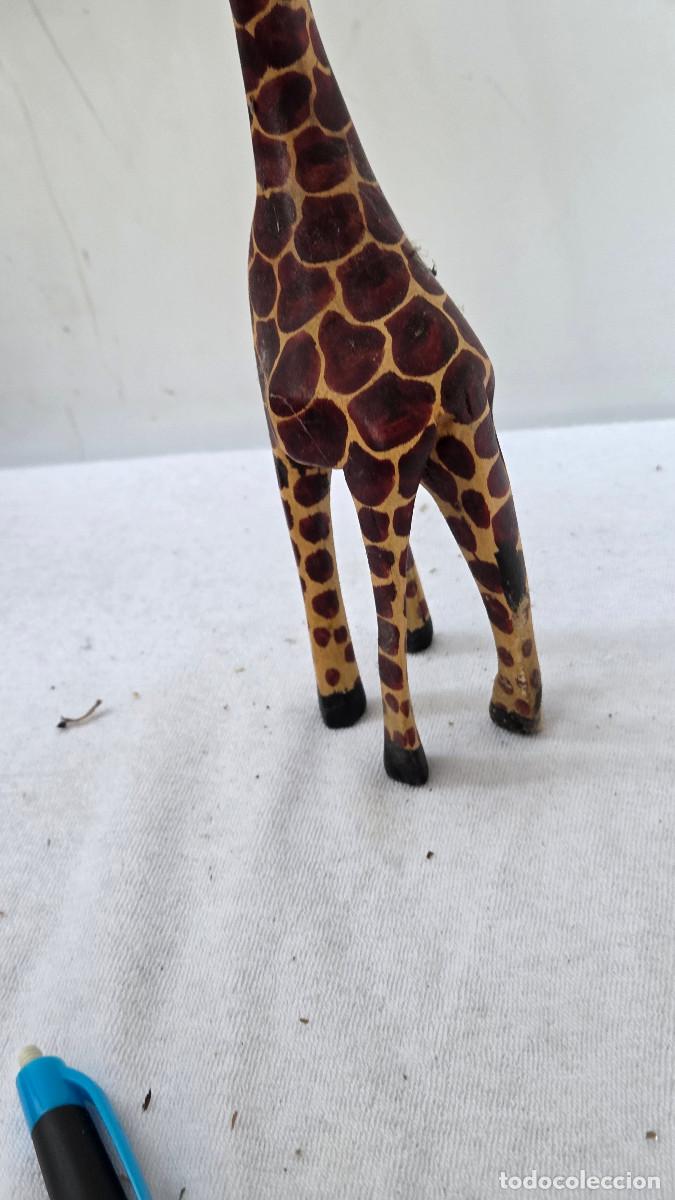Arte: jirafa de madera arte africano - Foto 4