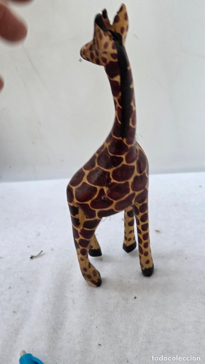 Arte: jirafa de madera arte africano - Foto 5