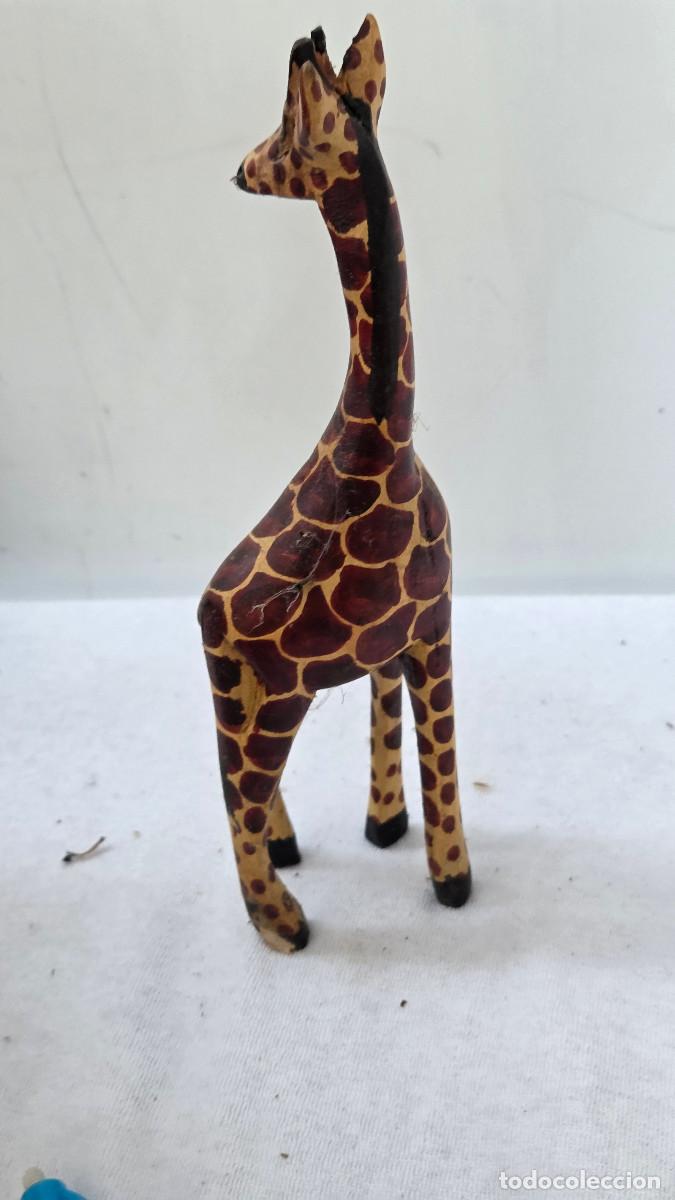 Arte: jirafa de madera arte africano - Foto 6