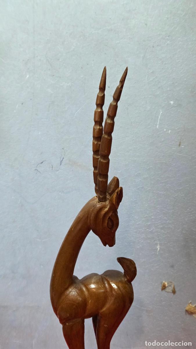 Arte: ciervo de madera arte africano - Foto 2