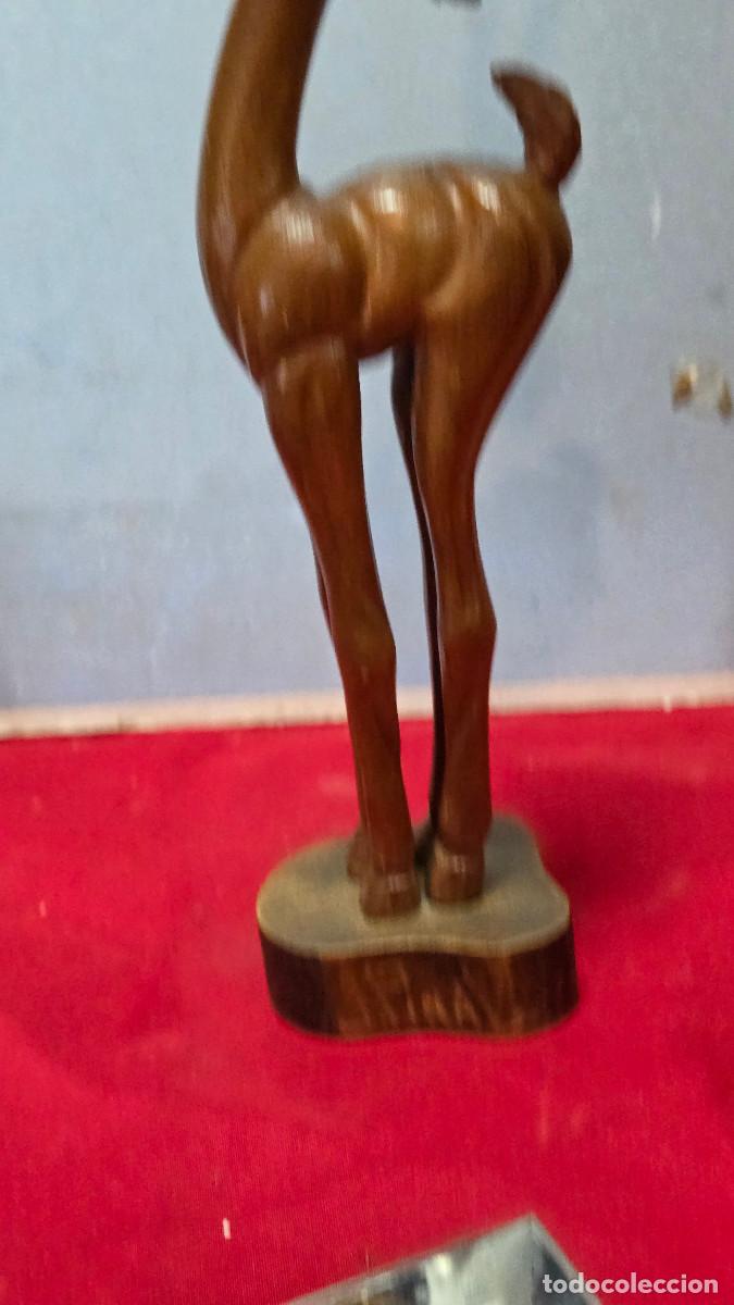 Arte: ciervo de madera arte africano - Foto 3