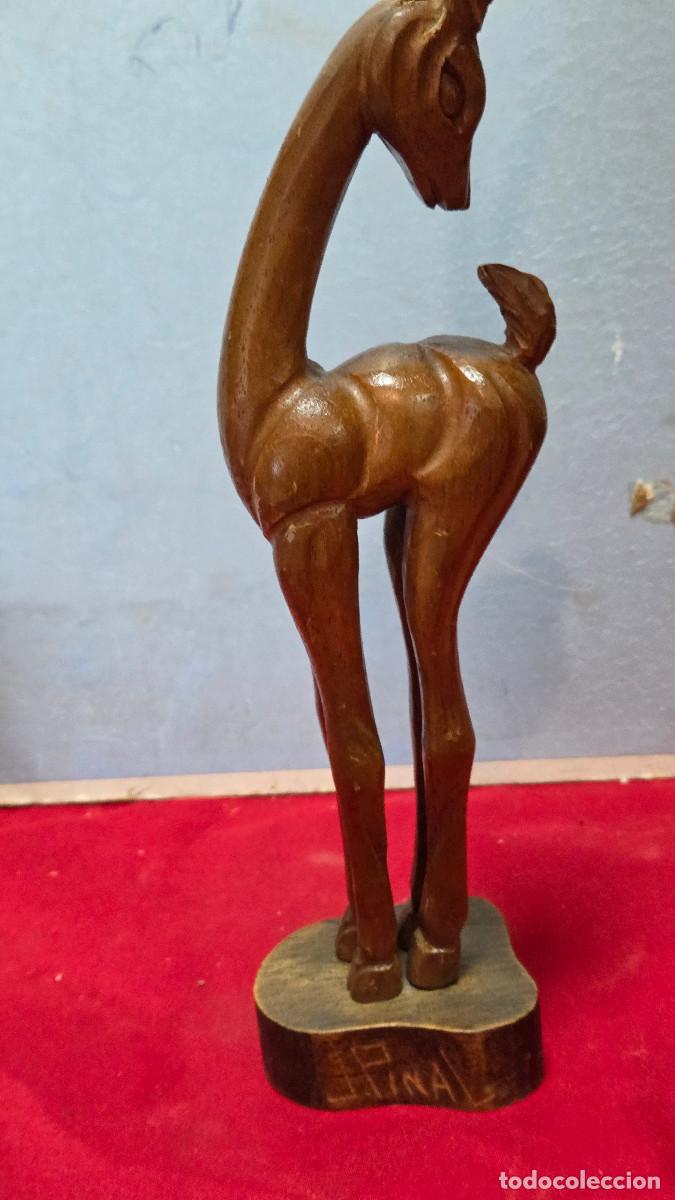 Arte: ciervo de madera arte africano - Foto 4