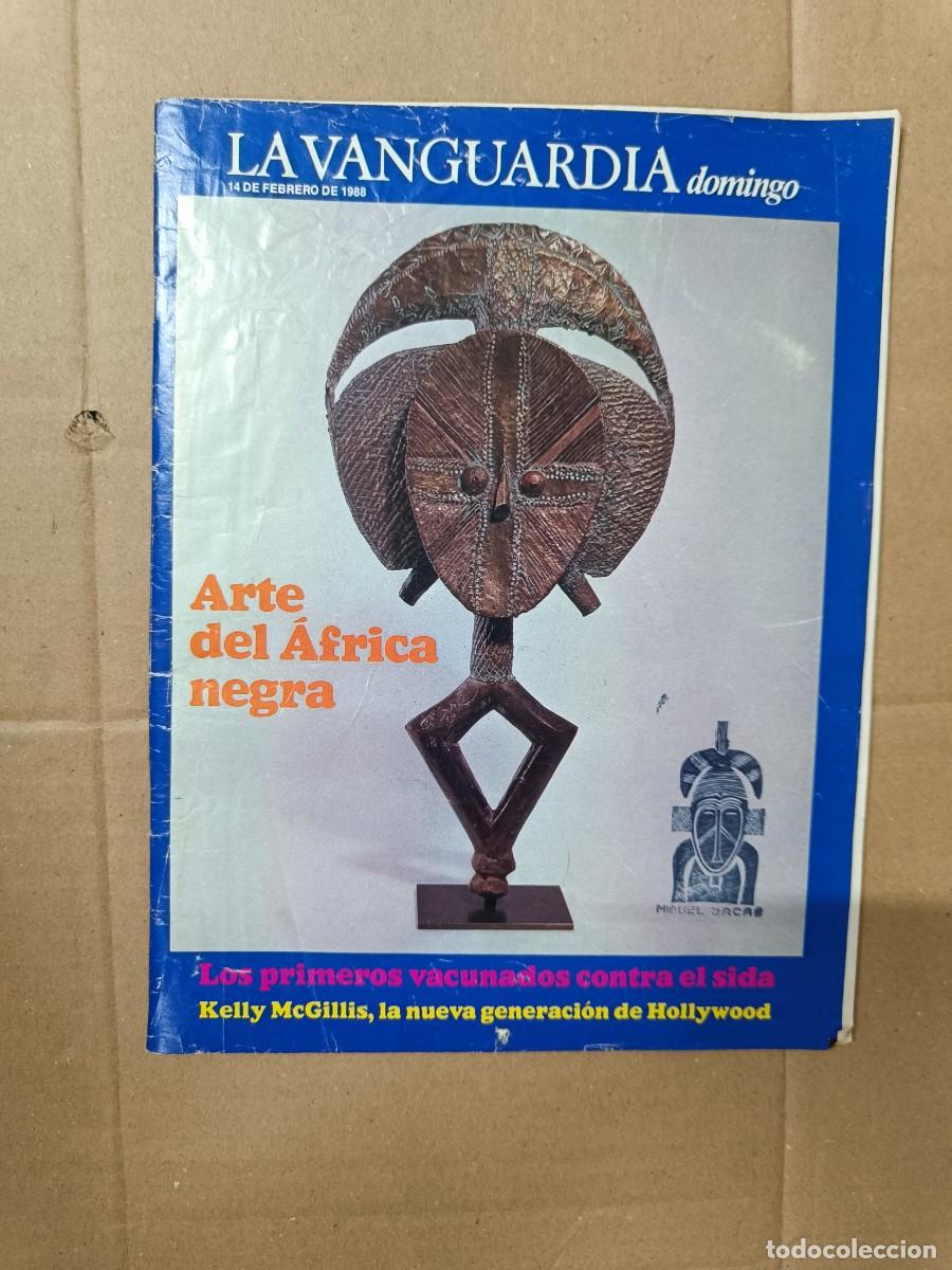 Arte: ANTIGUO SUPLEMENTO DE LA VANGUARDIA, 1988, ARTE AFRICA NEGRA, AFRICANO, VACUNA SIDA. MARRUECOS -P28