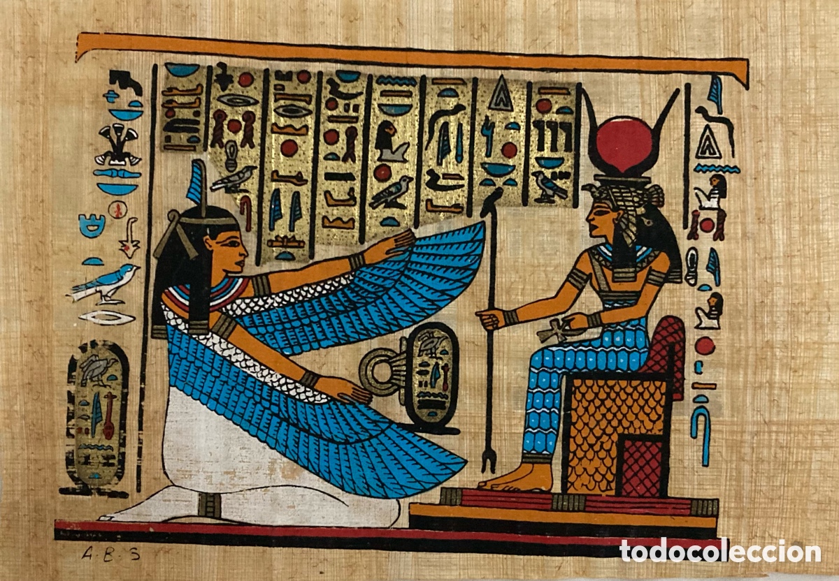 Arte: Lote de 15 papiros con escenas diferentes. Muy decorativos y bien realizados, en papiro original