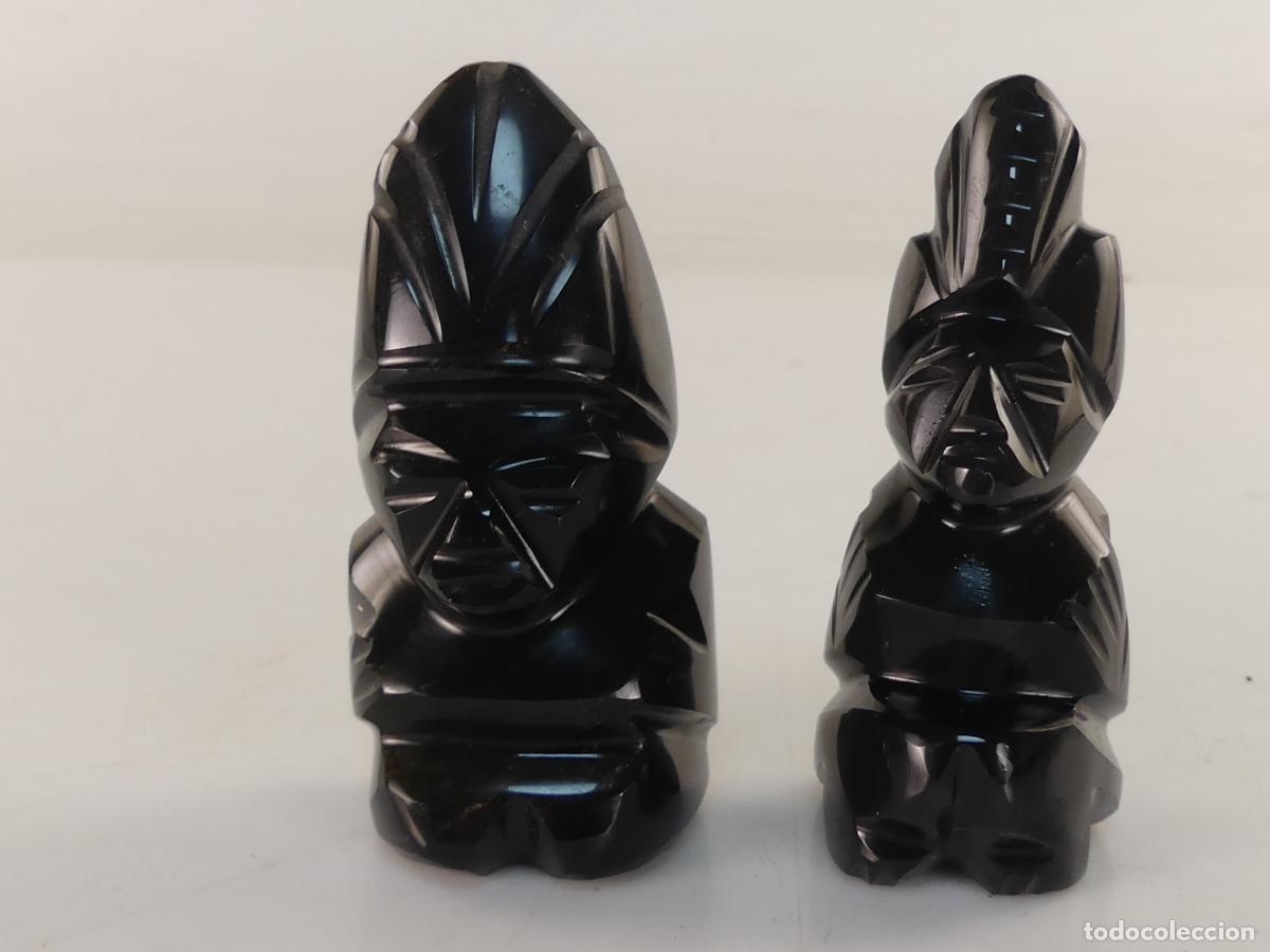 Kunst: FIGURAS DE PIEDRAS OBSIDIANAS ARTE ETNICO AMERICA