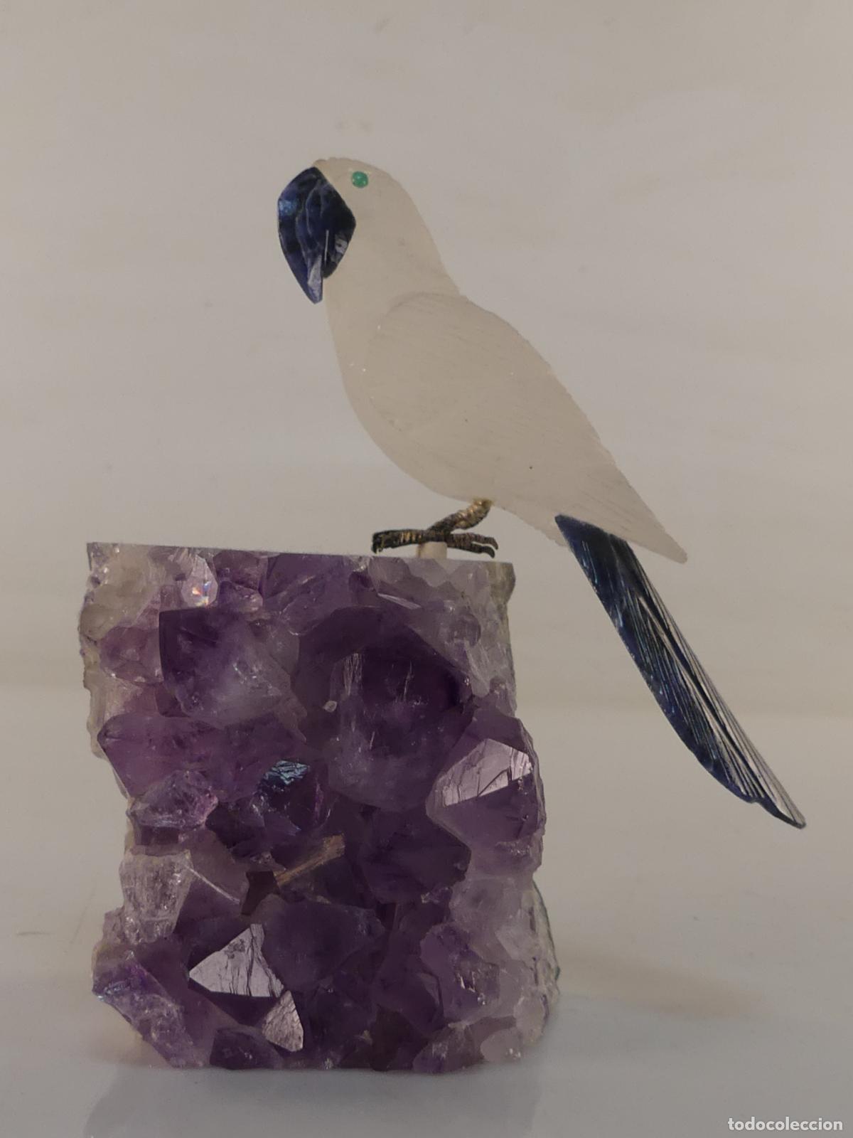 Kunst: FIGURA DE LLORO HECHO DE PIEDRAS NATURALES ARTE ETNICO AMERICA