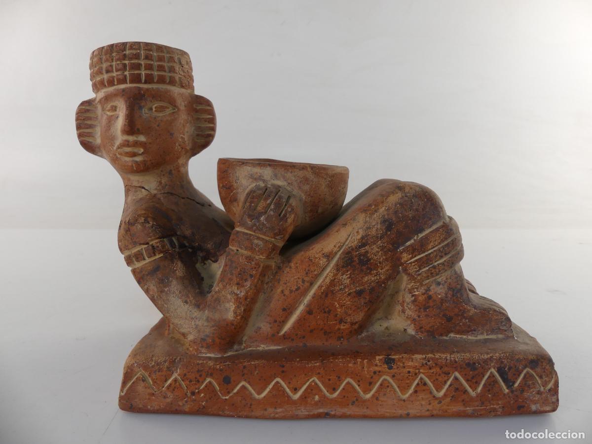 Art: FIGURA DE BARRO CERAMICA ARTE ETNICO AMERICA