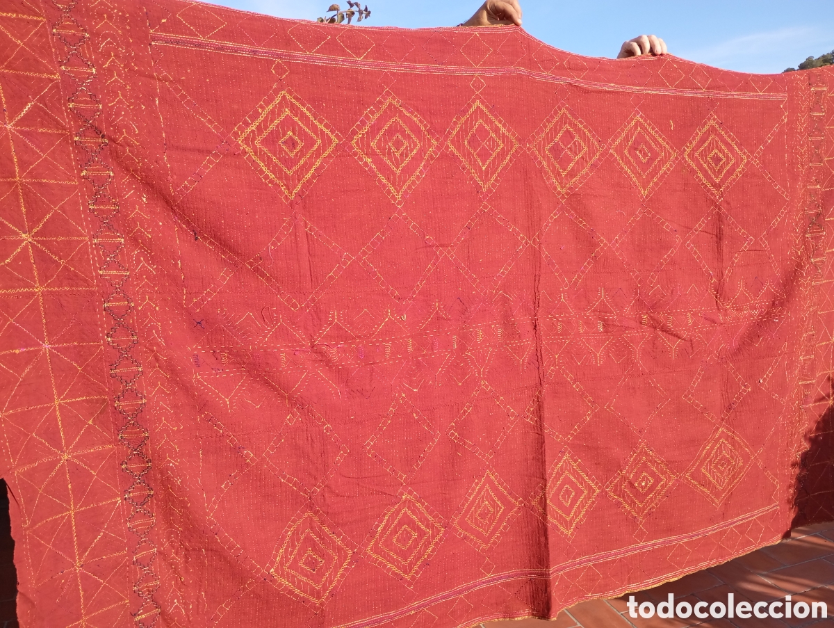 Arte: TAPIZ/COLCHA bordado/a sobre algod&oacute;n. - Foto 8