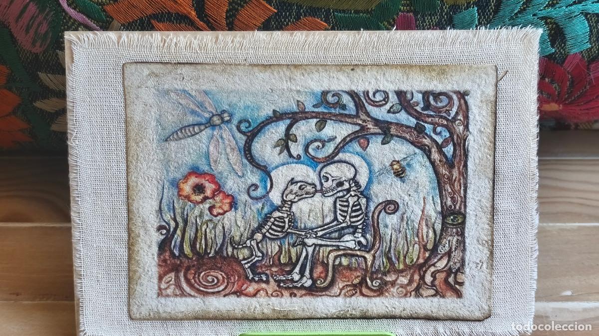 Arte: Arte mexicano en papel amate &ndash; Hombre con su perro