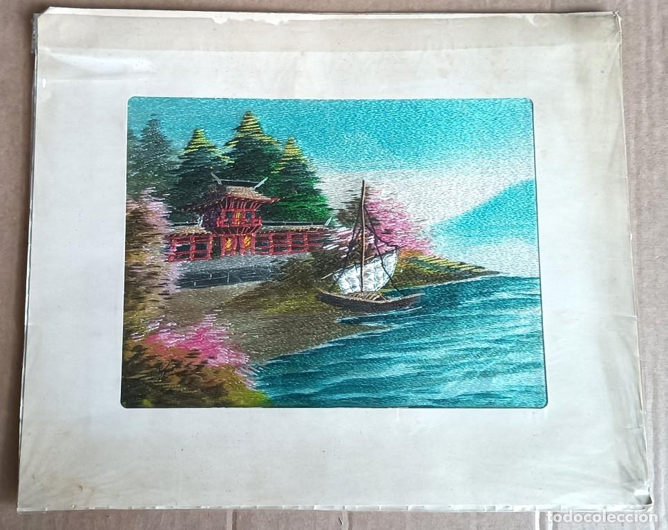Arte: Bordado japon&eacute;s de seda -- Estos trabajos se realizaron entre 1940 y 1970