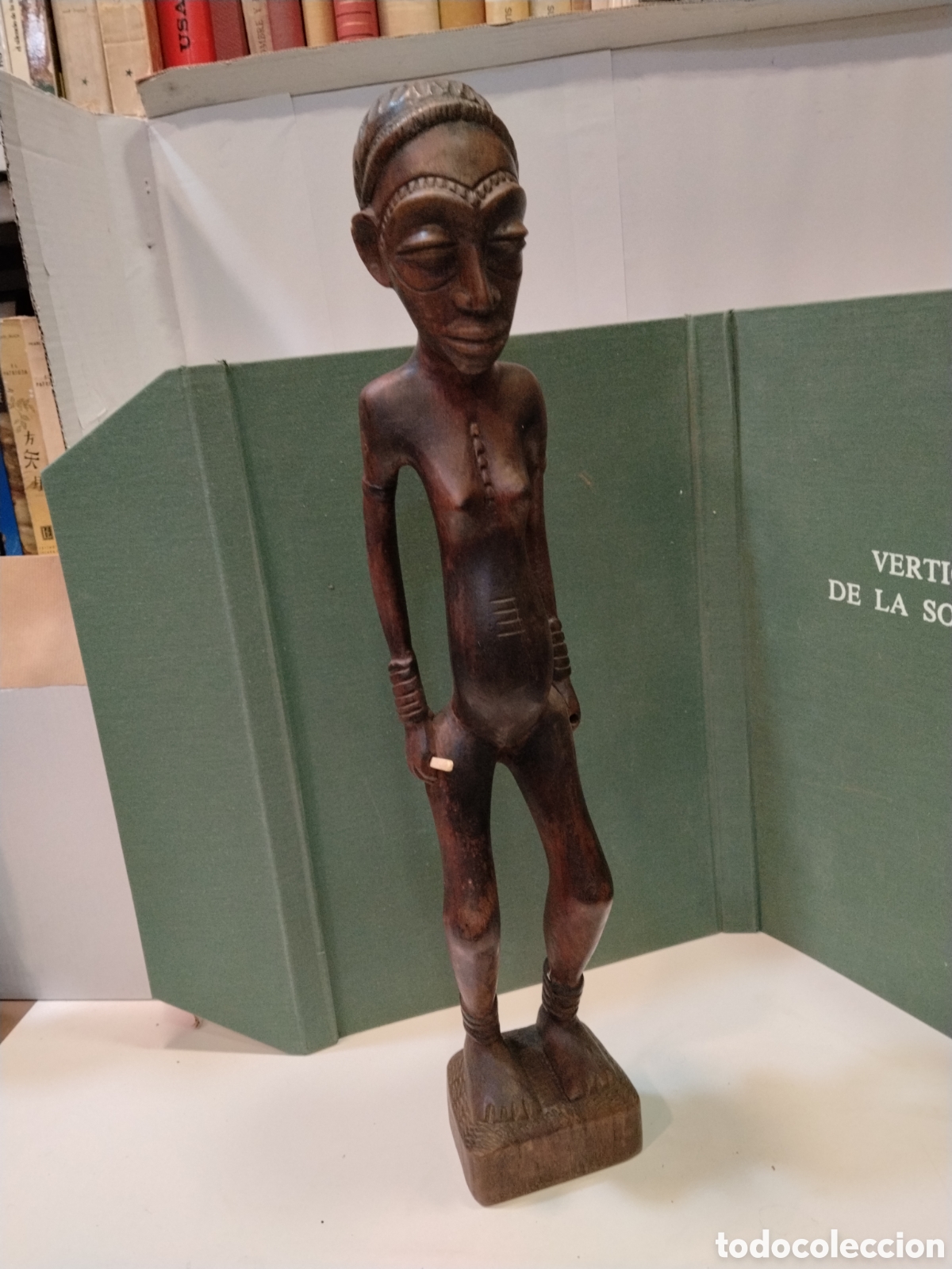 Arte: Antigua Estatua &Eacute;tnica Baule - Figura de Esposa M&iacute;stica Waka Sona / Blolo Bla - Costa de Marfil - De