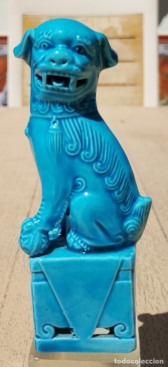 Arte: Figura de Perro Foo Color Turquesa - Foto 2