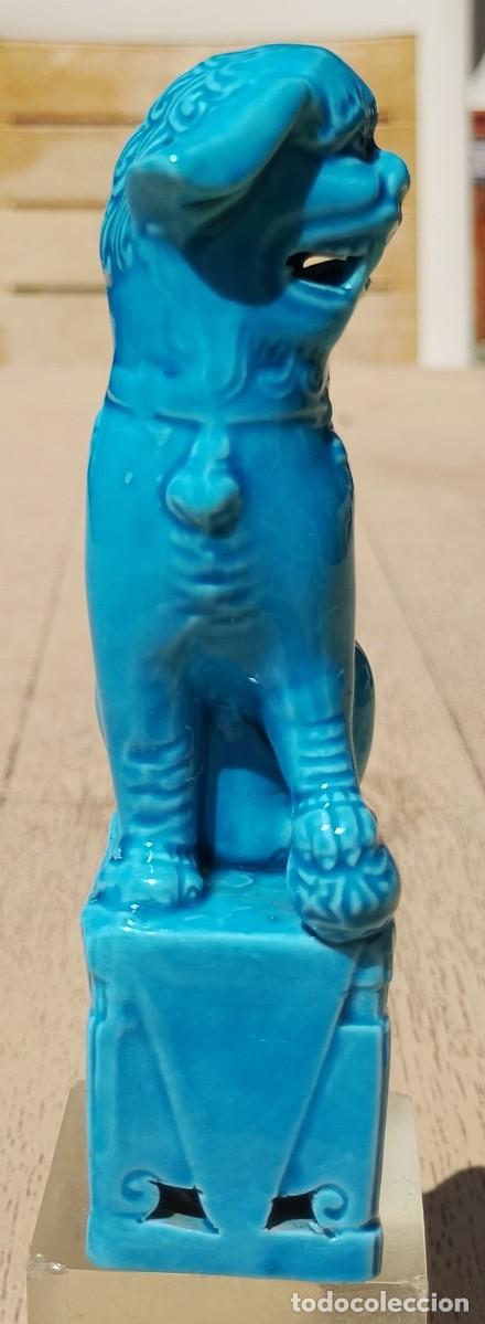 Arte: Figura de Perro Foo Color Turquesa - Foto 3