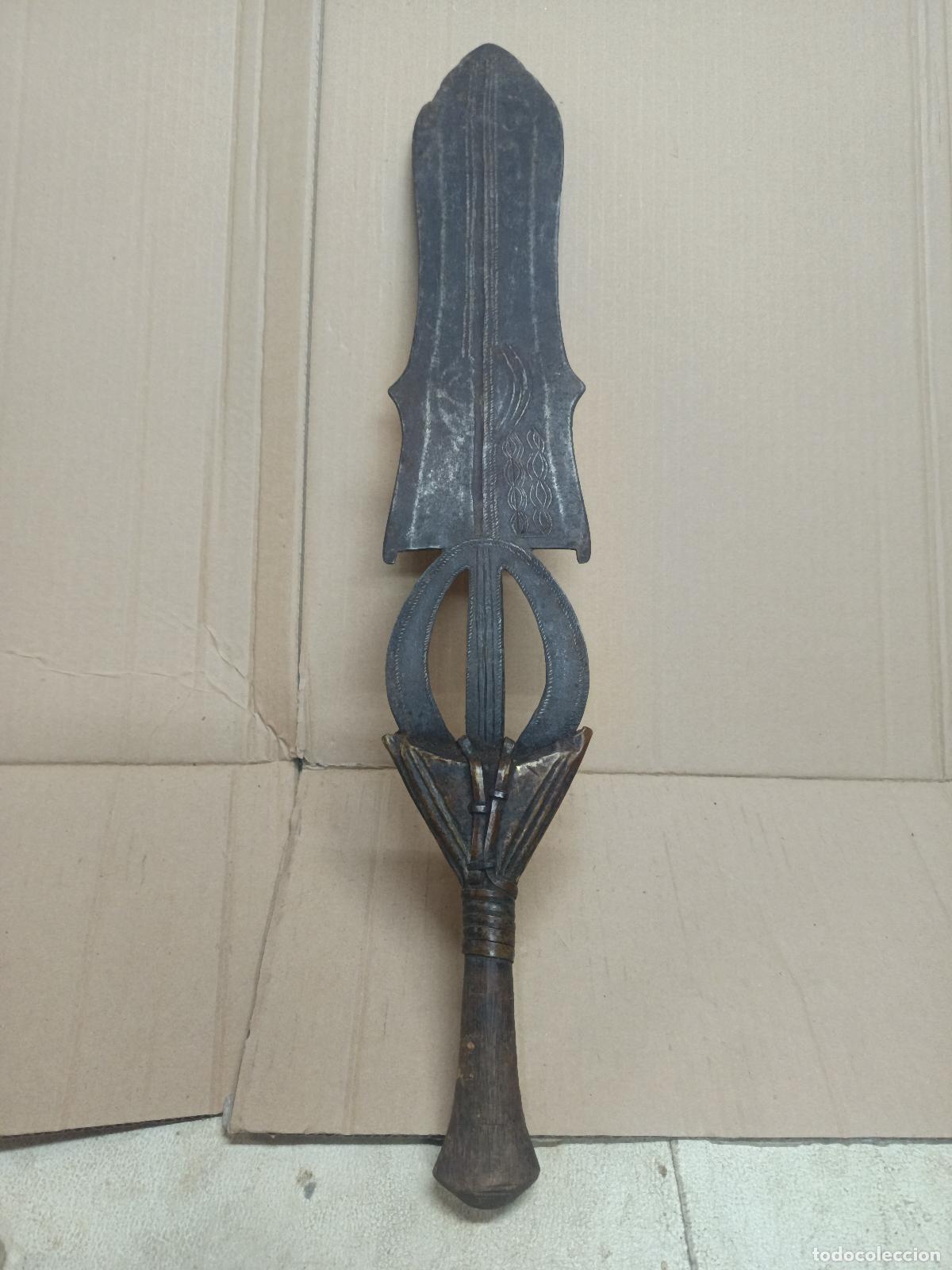 Arte: ESPADA CEREMONIAL DE LA ETNIA POTO DE ZAIRE, ARTE ETNICO AFRICA