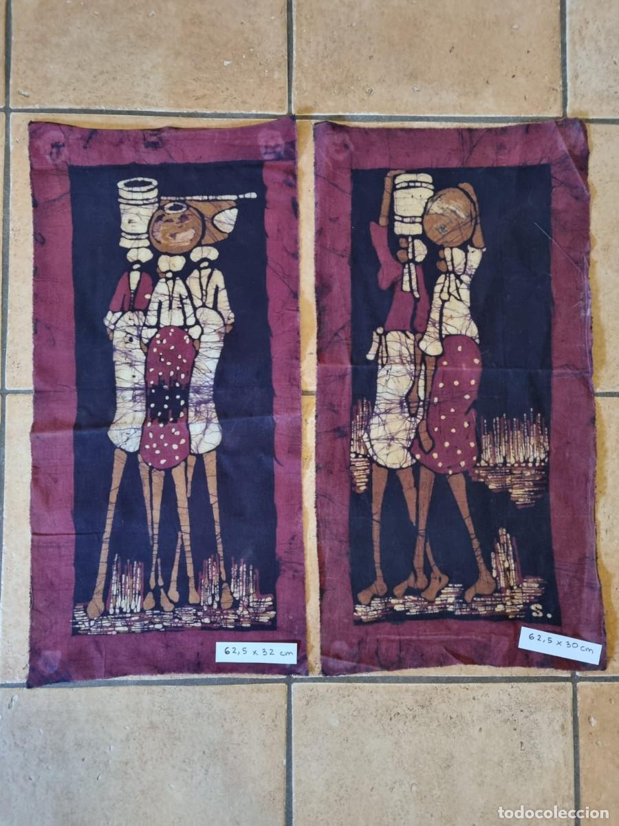 Arte: 2 Batiks Africanos Aut&eacute;nticos Hechos a Mano
