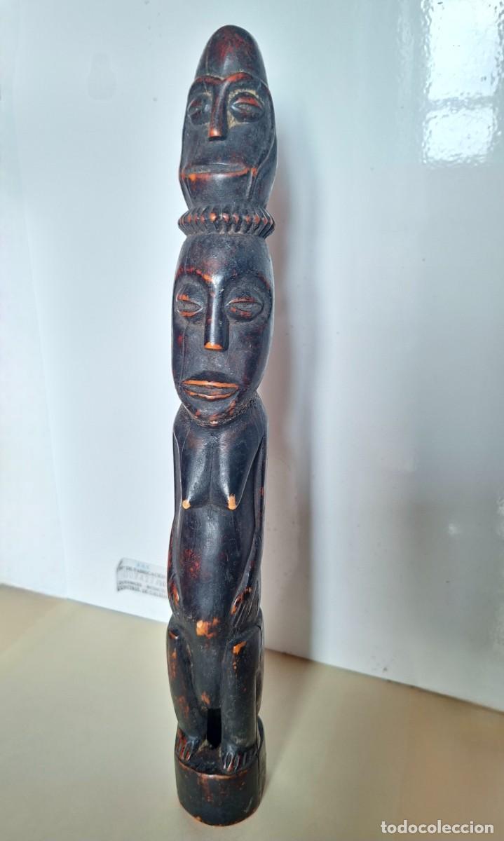 Arte: ESCULTURA FETICHE YAKA 33 CM. - REP&Uacute;BLICA DEMOCR&Aacute;TIDA DEL CONGO - FECUNDIDAD